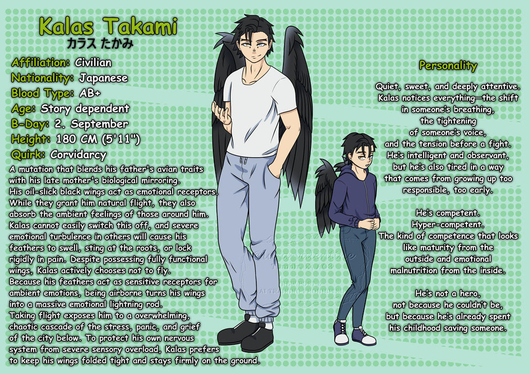 Kalas characer sheet by lura-valentine